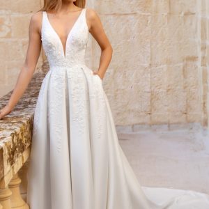 intricate beaded wedding dress