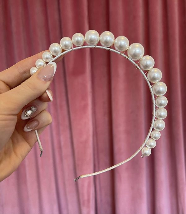 simple pearl headband