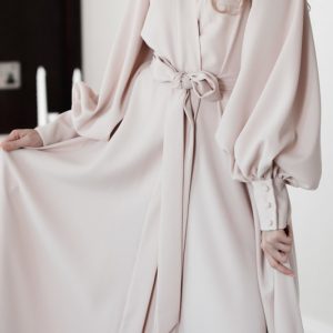 billowy sleeve robe